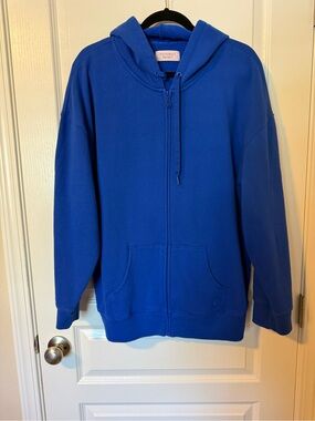 Victoria's Secret Bright Blue Full-Zip Hoodie